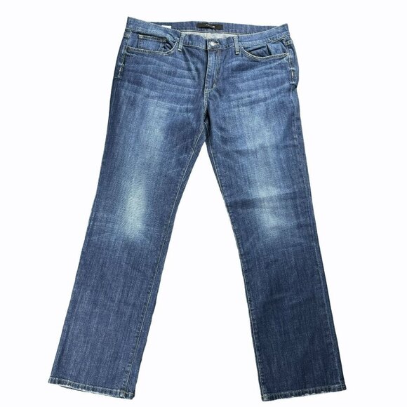 Joes Jeans Mens ThStraight Leg Blue Denim Jeans Size 40 x 32 Blue wash distresse